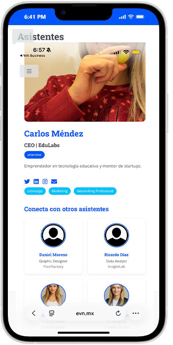 Perfil de attendee